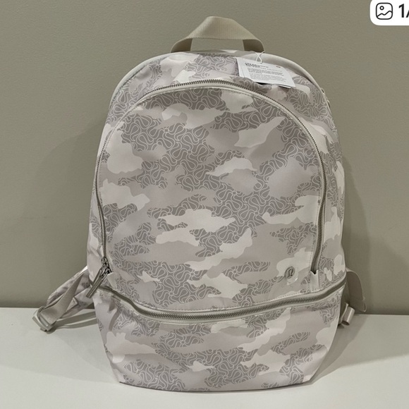 lululemon athletica Handbags - Lululemon Athletica White Camouflage Backpack